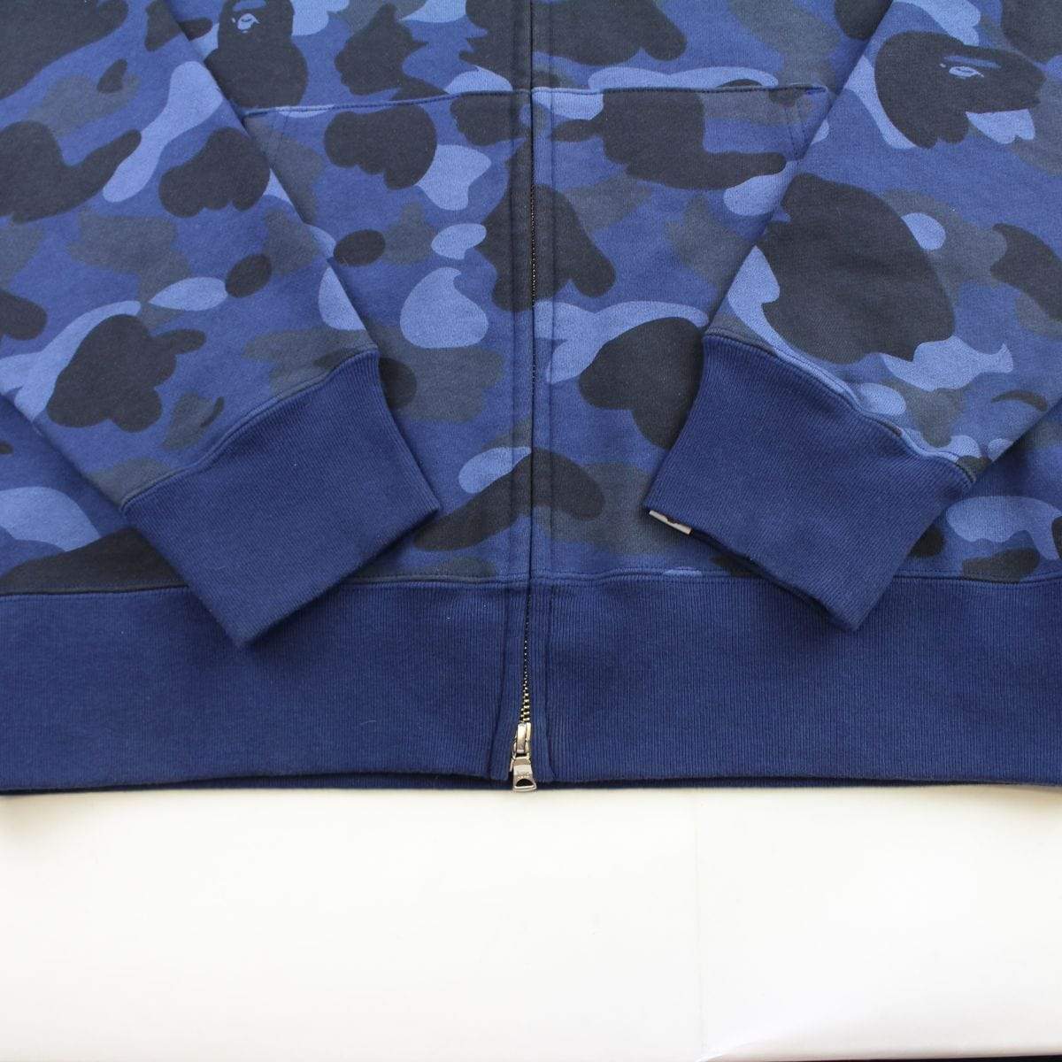 Bape Blue Camo Swarovski Big Ape Logo Full Zip - SaruGeneral