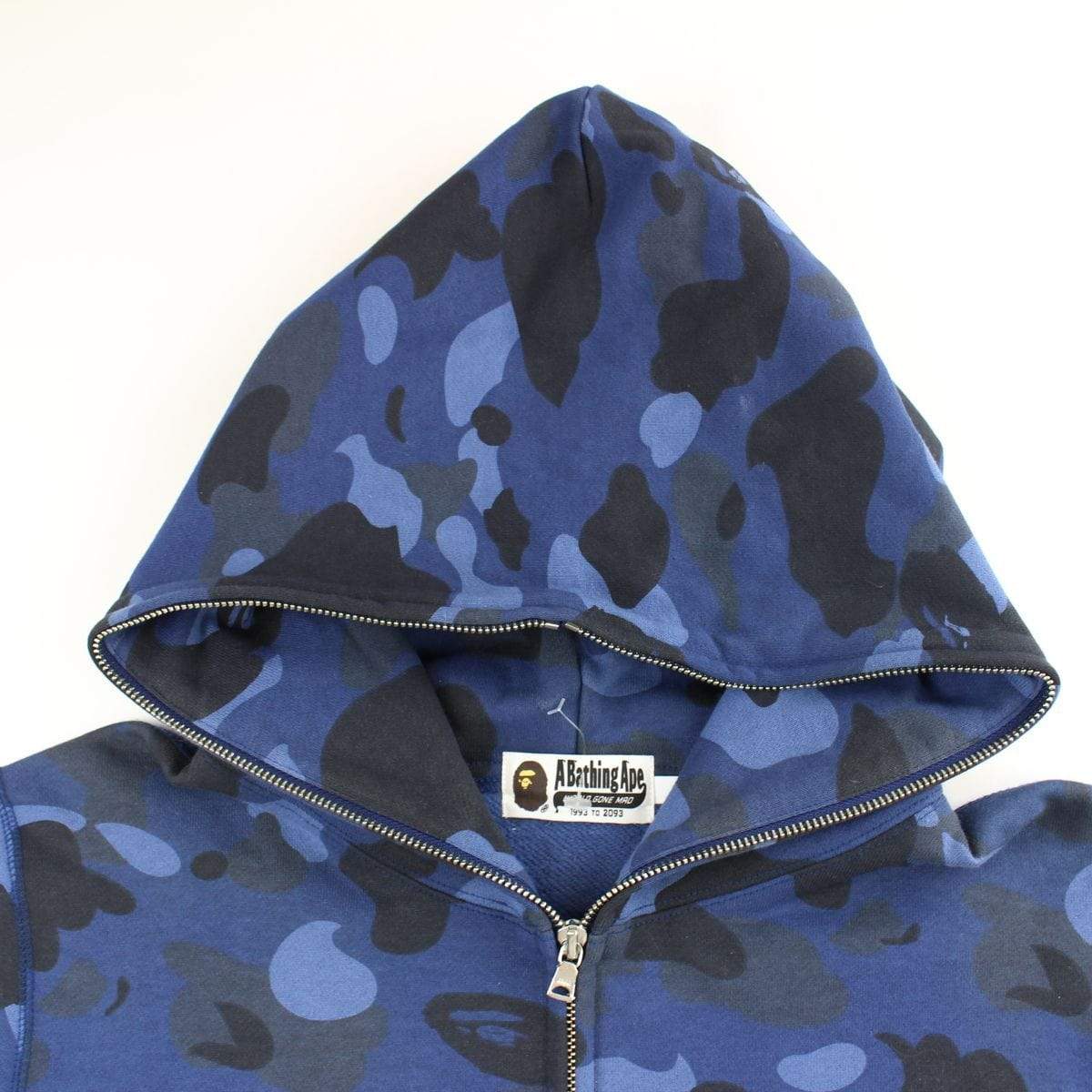 Bape Blue Camo Swarovski Big Ape Logo Full Zip - SaruGeneral