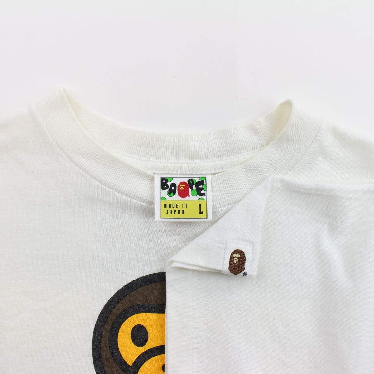 Bape x Super Mario Logo Tee White - SaruGeneral