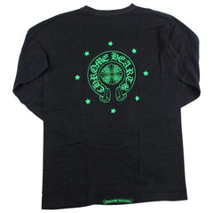 Chrome Hearts Green Cross Stars LS Noir Années 90