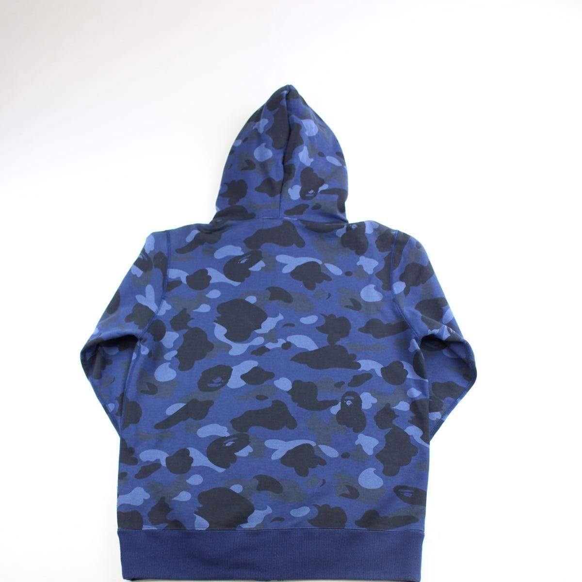 Bape Blue Camo Swarovski Big Ape Logo Full Zip - SaruGeneral