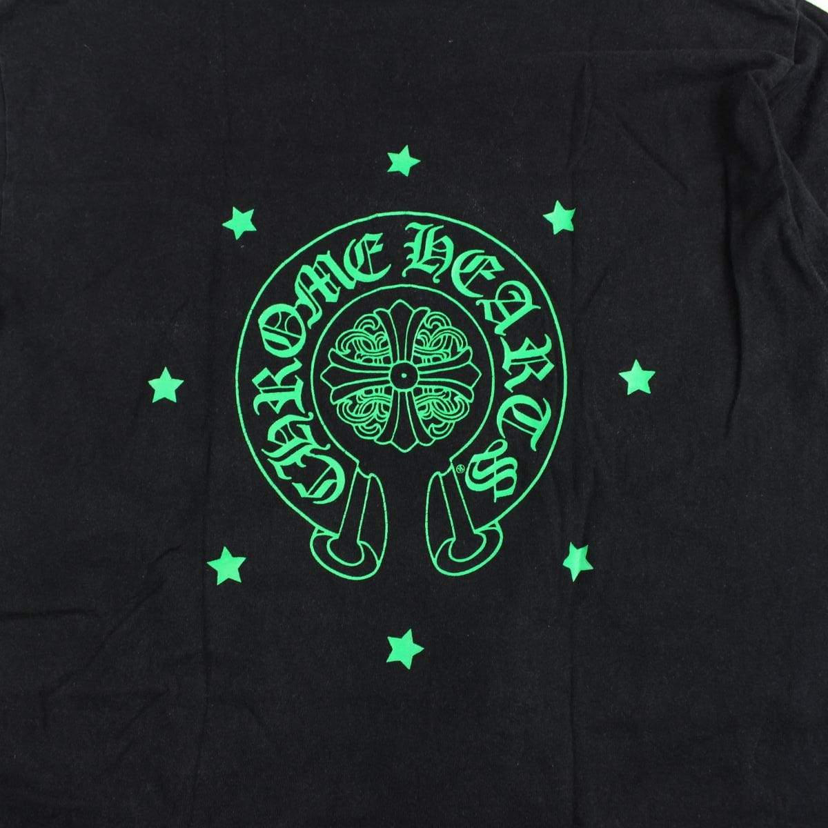 chrome hearts green Cross stars logo ls black 90's - SaruGeneral