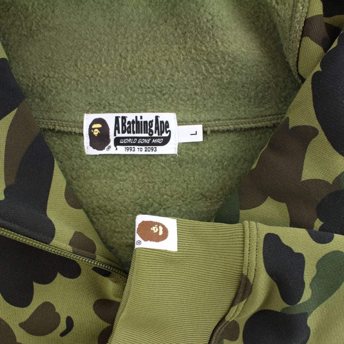Bape 1st Green Camo Pullover Anorak - SaruGeneral
