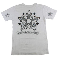 T-shirt blanc à imprimé étoile Chrome Hearts
