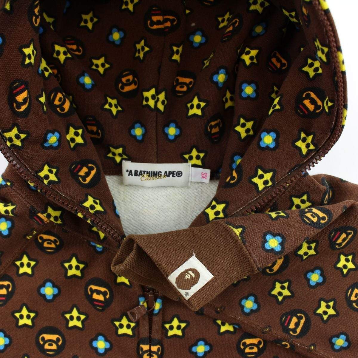 Bape Baby Milo Monogram Hoodie Brown - SaruGeneral