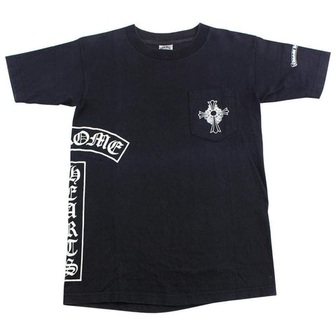 chrome hearts side & pocket logo tee black