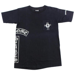 chrome hearts side logo tee black