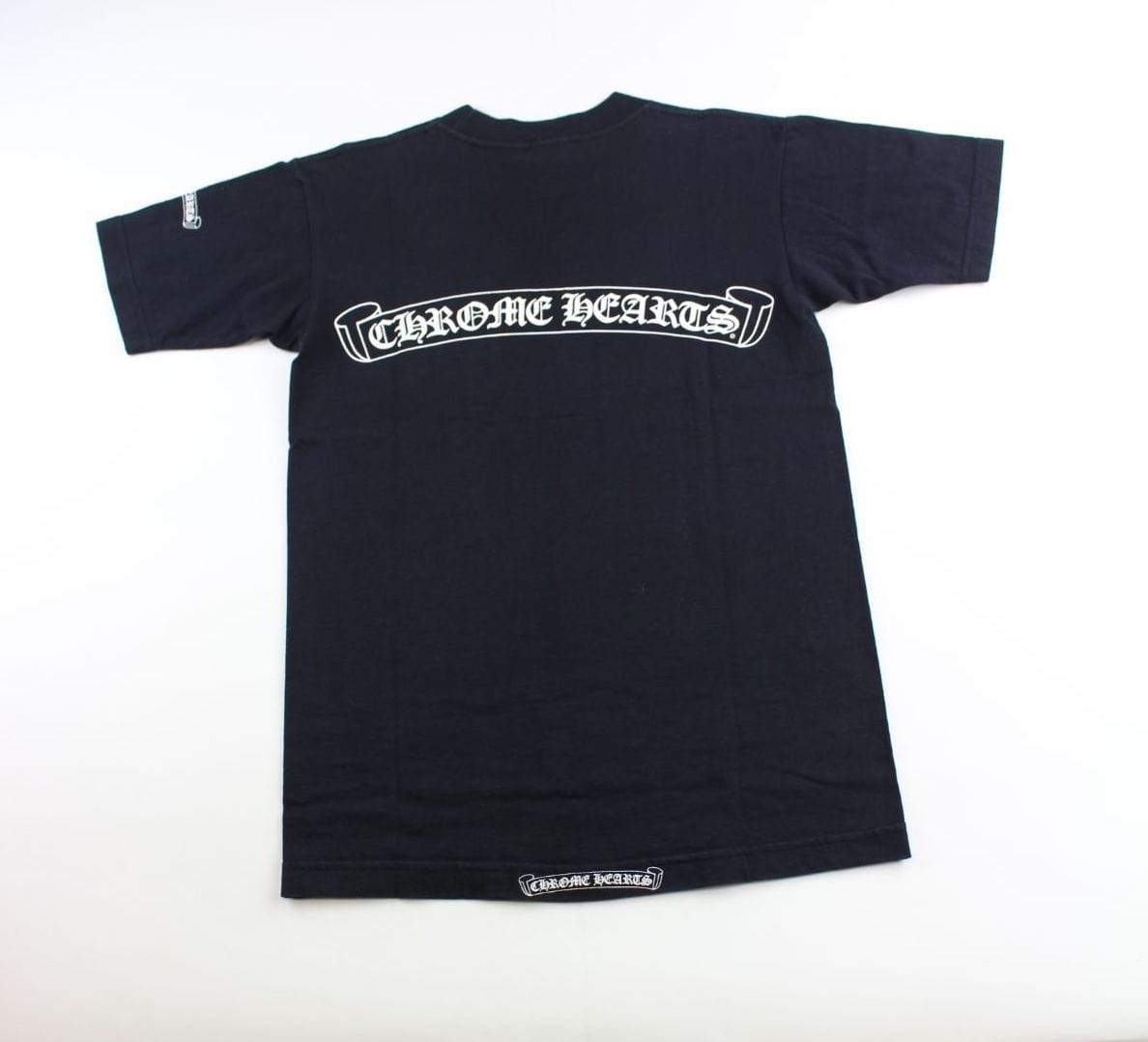 chrome hearts Ribbon backprint tee black – SARUGENERAL
