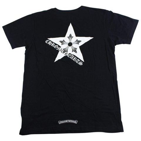 chrome hearts star pocket tee black