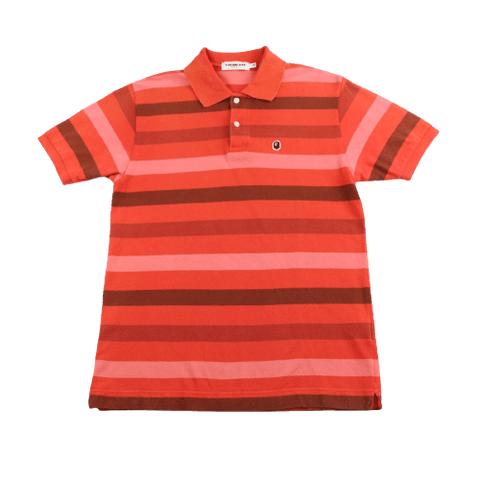 Polo Bape Point Head Logo Rouge