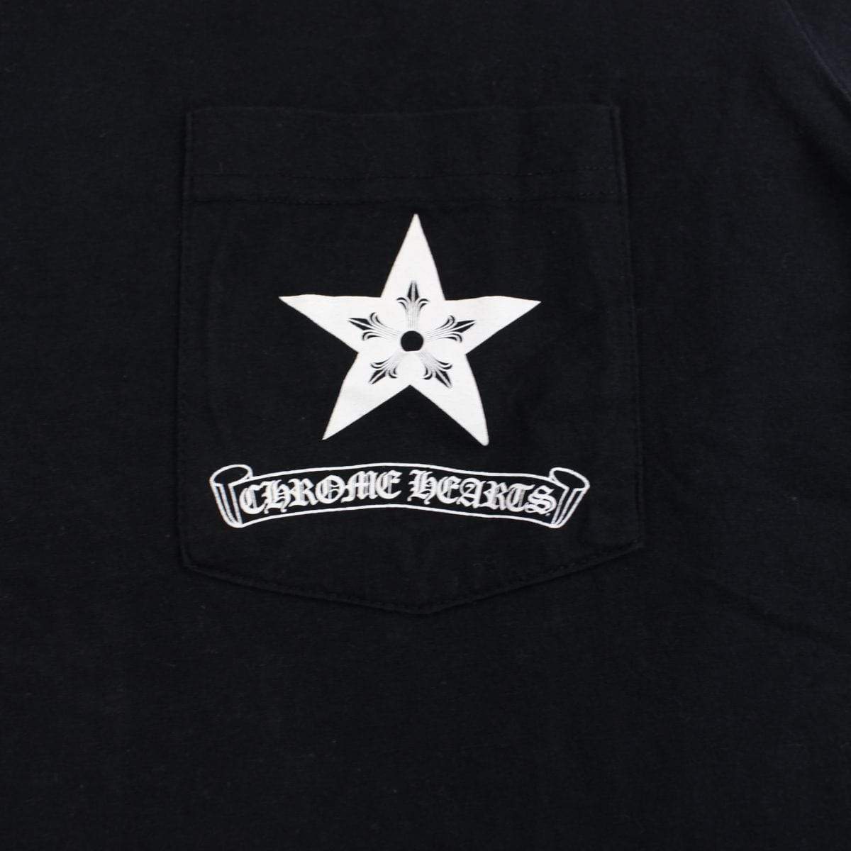 chrome hearts star pocket tee black - SaruGeneral