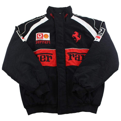 Ferrari x Michael Schumacher Logo Racing Jacket Black