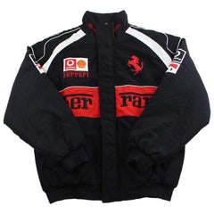 Veste de course noire avec logo Ferrari x Michael Schumacher
