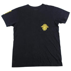 T-shirt texte orange Chrome Hearts noir M