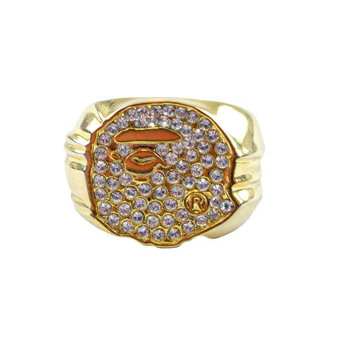 bague en or Swarovski Bape