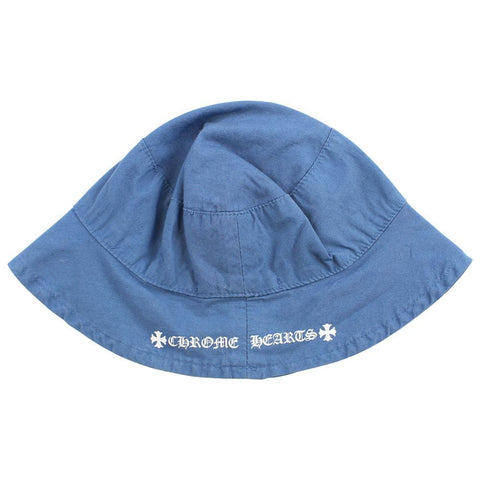 chrome hearts bucket hat blue