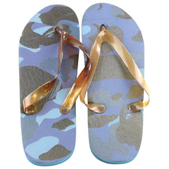 Bape Blue Camo Flip Flops
