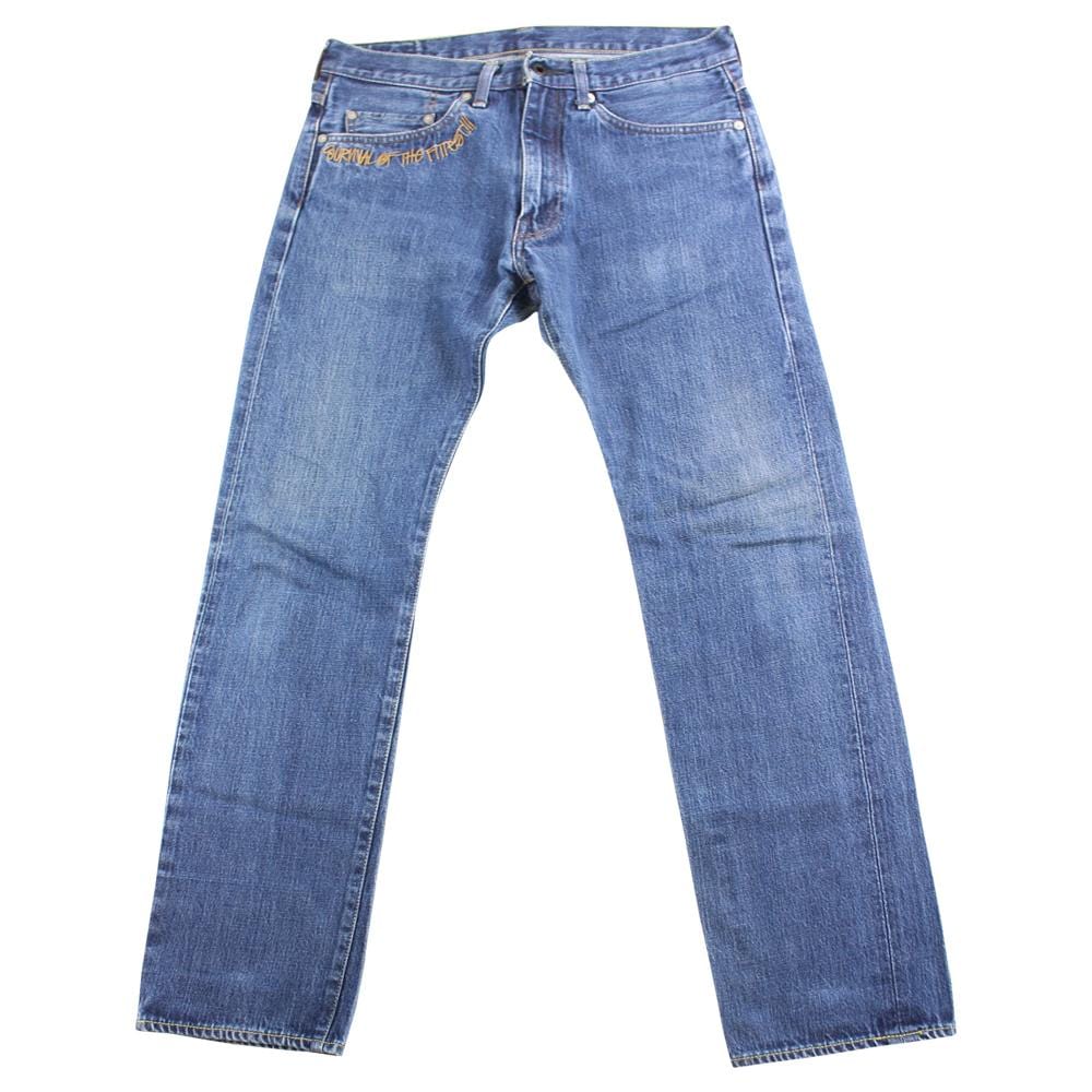 Bape x Stussy Survival of the fittest denim jeans - SaruGeneral