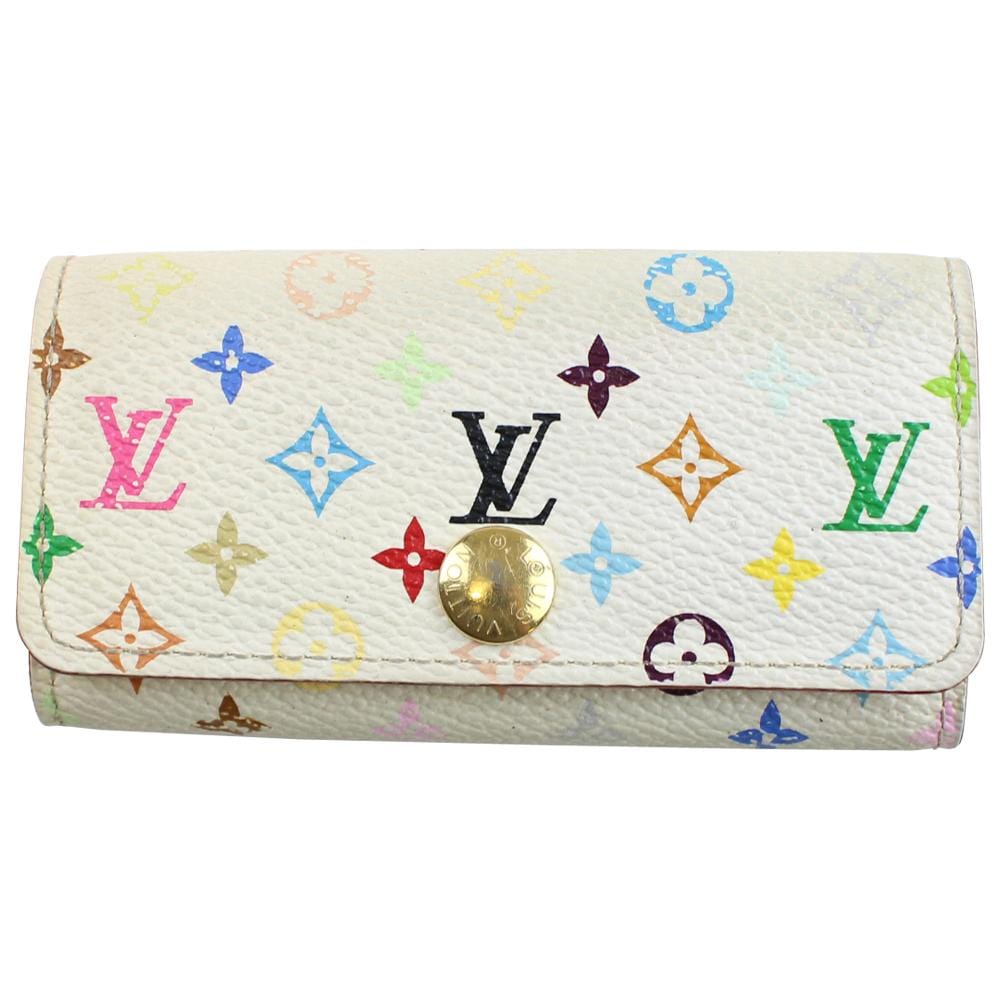 louis vuitton murakami white key holder 2008 - SaruGeneral