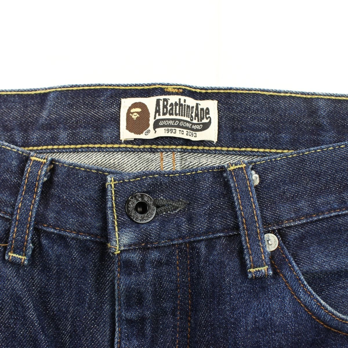 Bape Bapesta Logo Denim Jeans - SaruGeneral