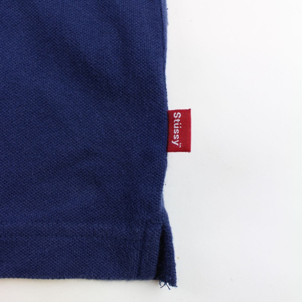 Stussy Green Text Polo Navy - SaruGeneral