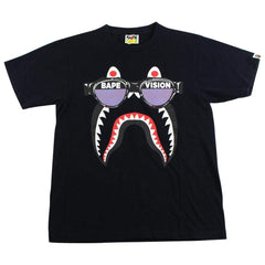 T-shirt Bape avec logo requin noir