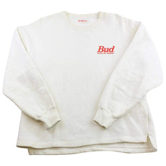 Sweat-shirt ras du cou Budweiser Snowboarding avec logo blanc