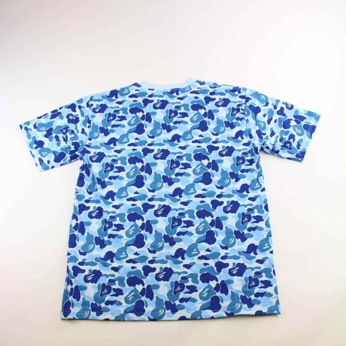 Bape ABC Blue Camo College Logo Tee - SaruGeneral