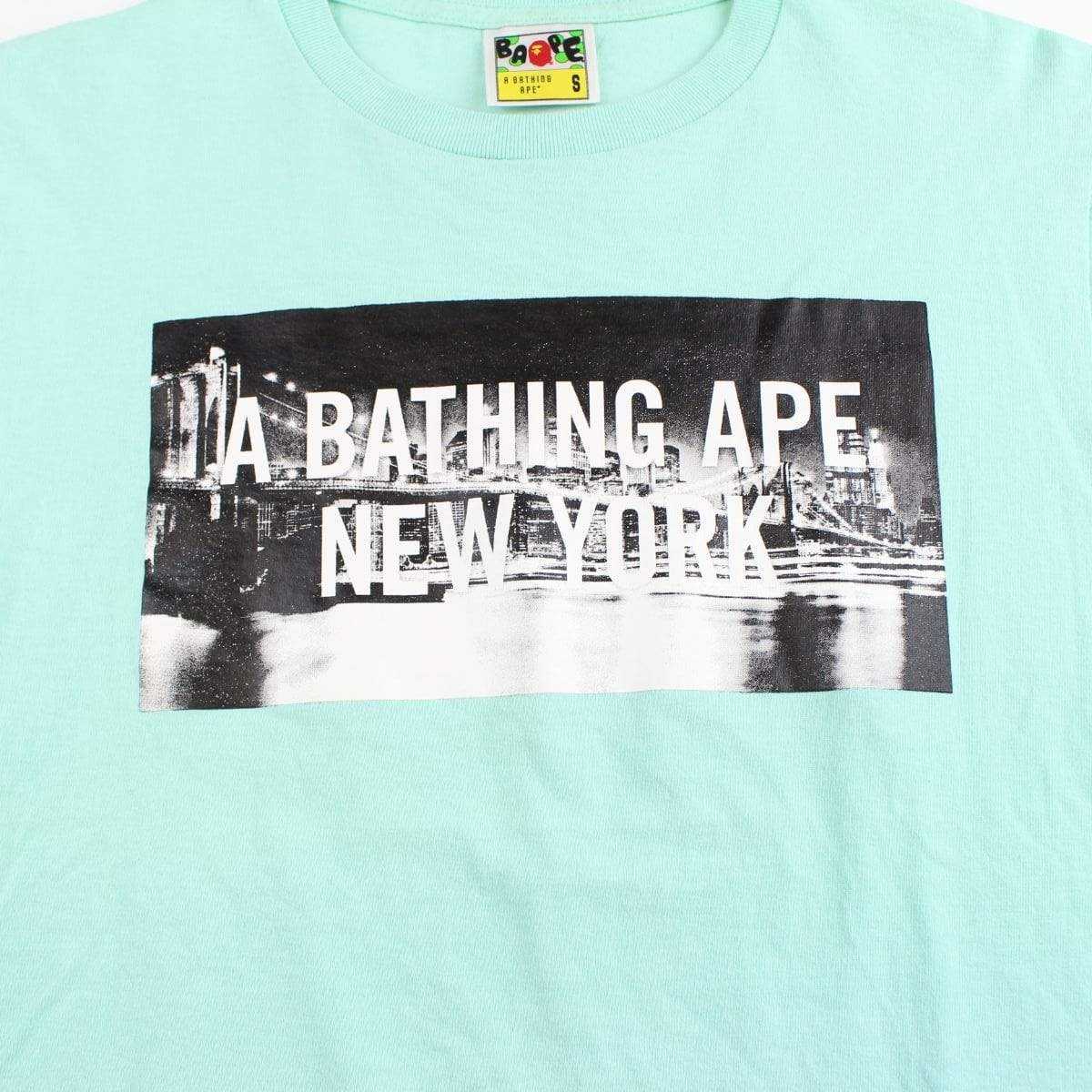 Bape NYC Skyline Logo Tee Teal - SaruGeneral