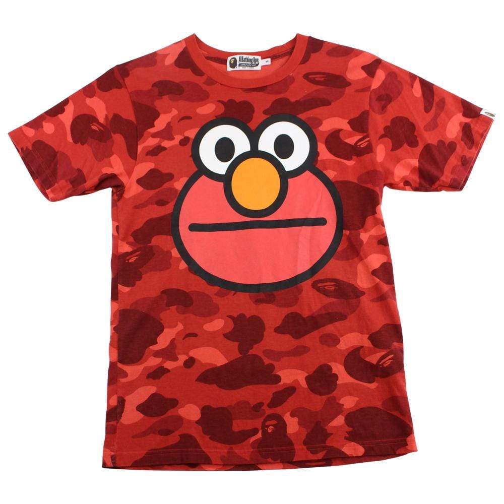 Bape x Sesame Street Elmo Red Camo Tee - SaruGeneral