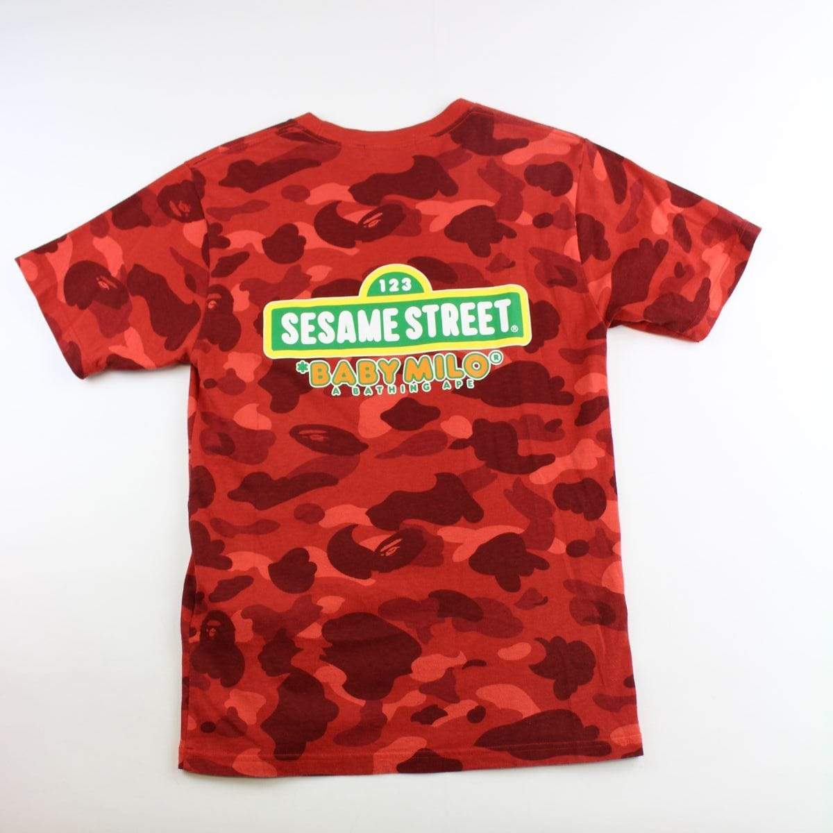 Bape x Sesame Street Elmo Red Camo Tee - SaruGeneral