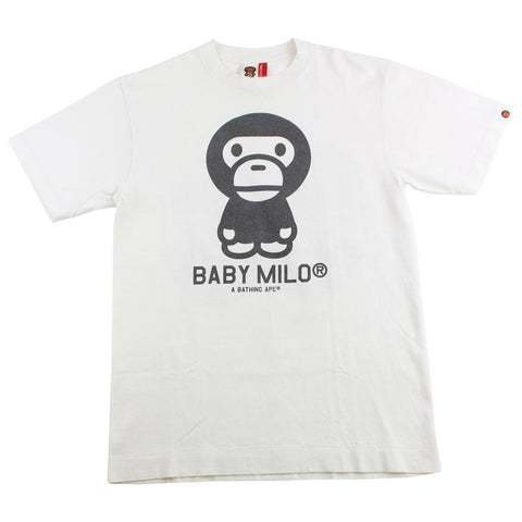 Bape Baby Milo black figure tee white