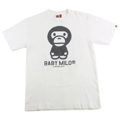 Bape Baby Milo black figure tee white