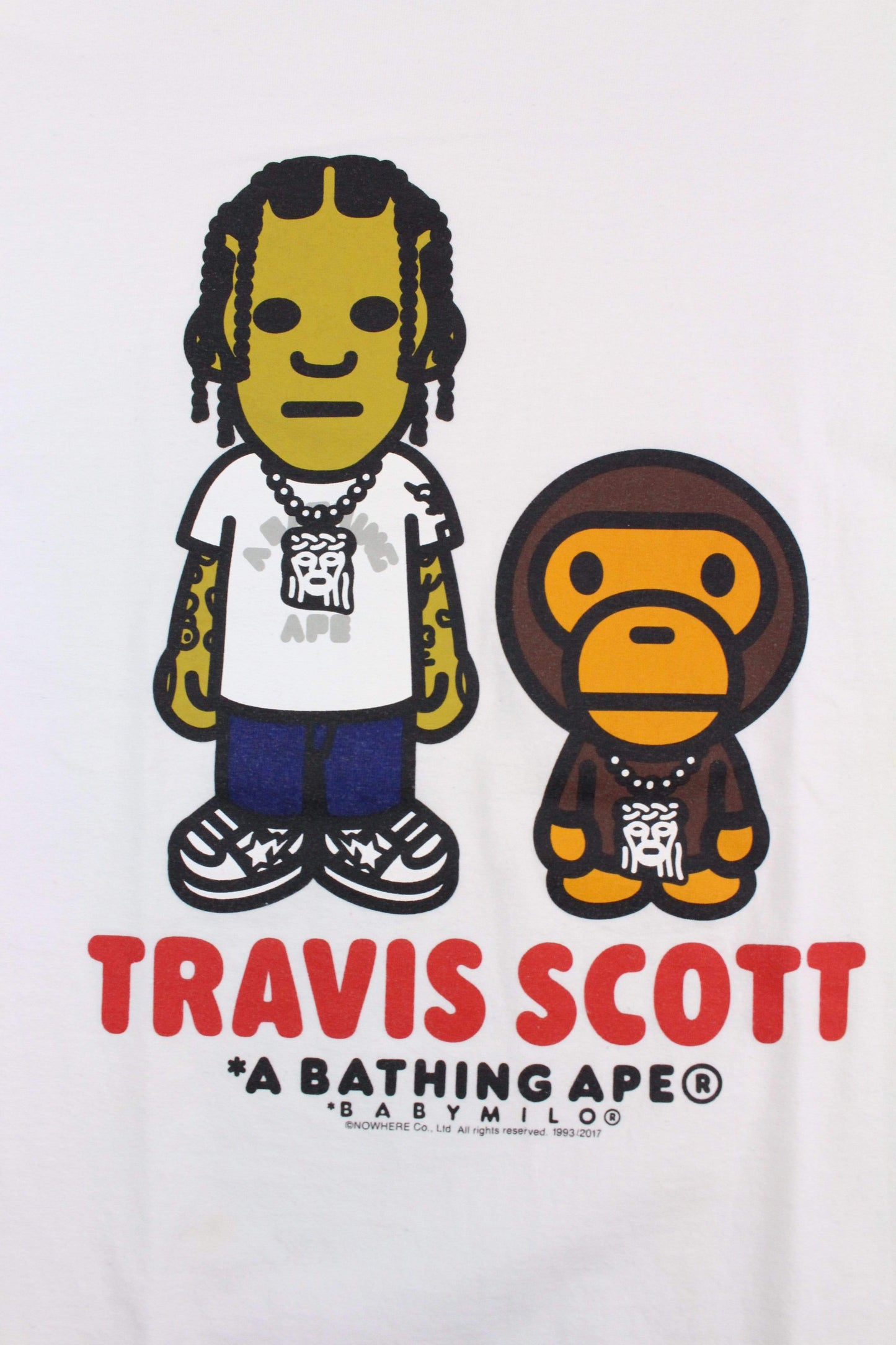 bape x travis scott tee white - SaruGeneral