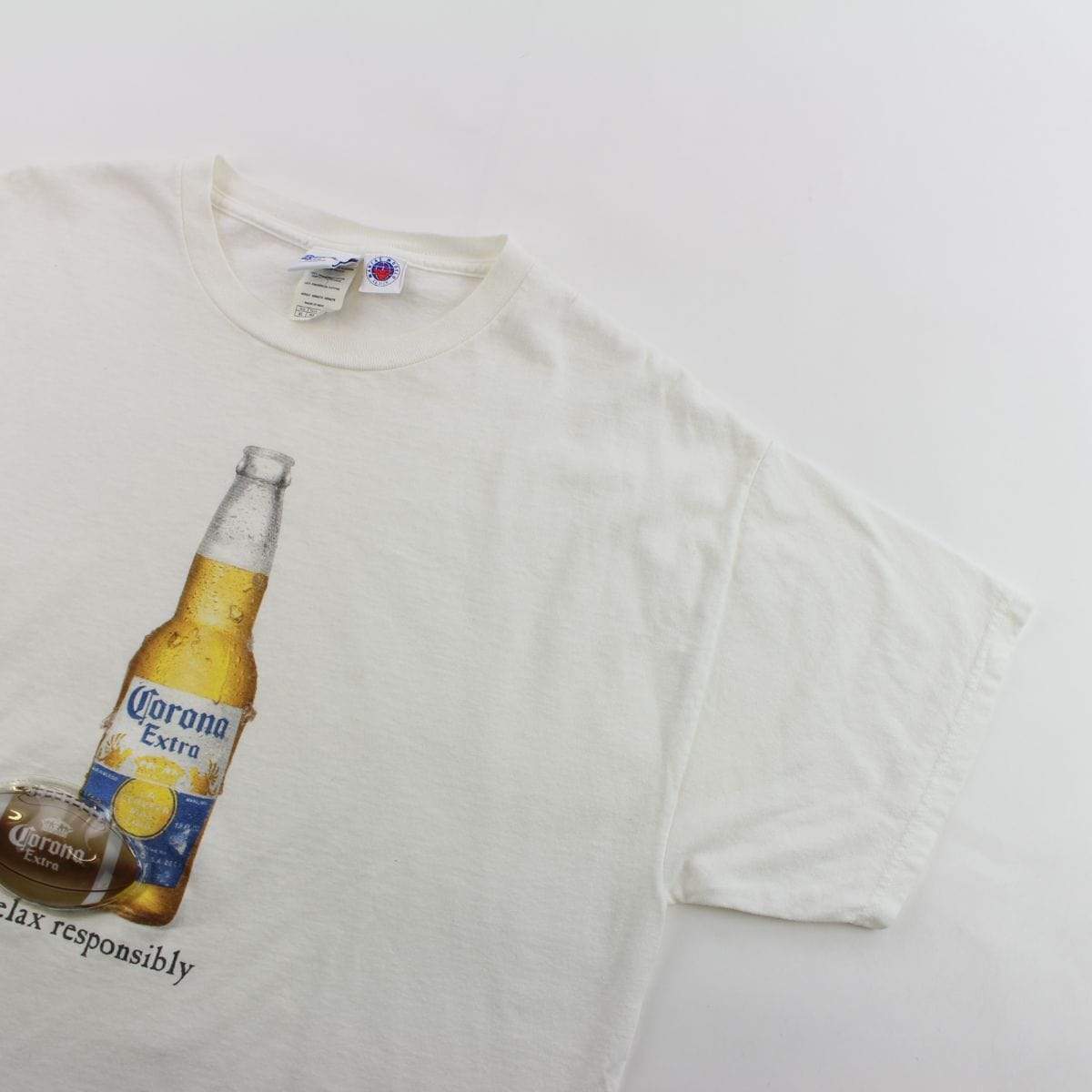 Corona Football Tee White - SaruGeneral