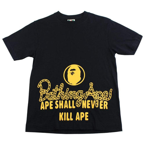 Bape A Bathing Ape Rope Logo Tee Black