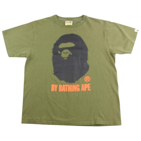 Bape Big Ape Logo Tee Olive