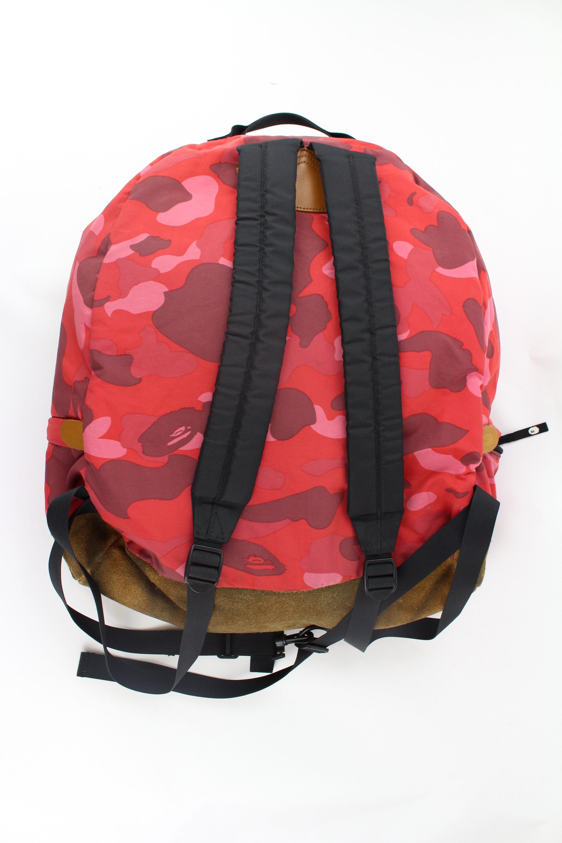 bape red camo backpack - SaruGeneral