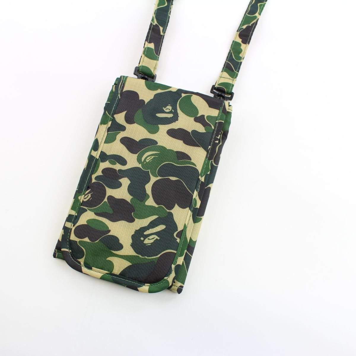 Bape ABC Green Camo Pouch Bag - SaruGeneral