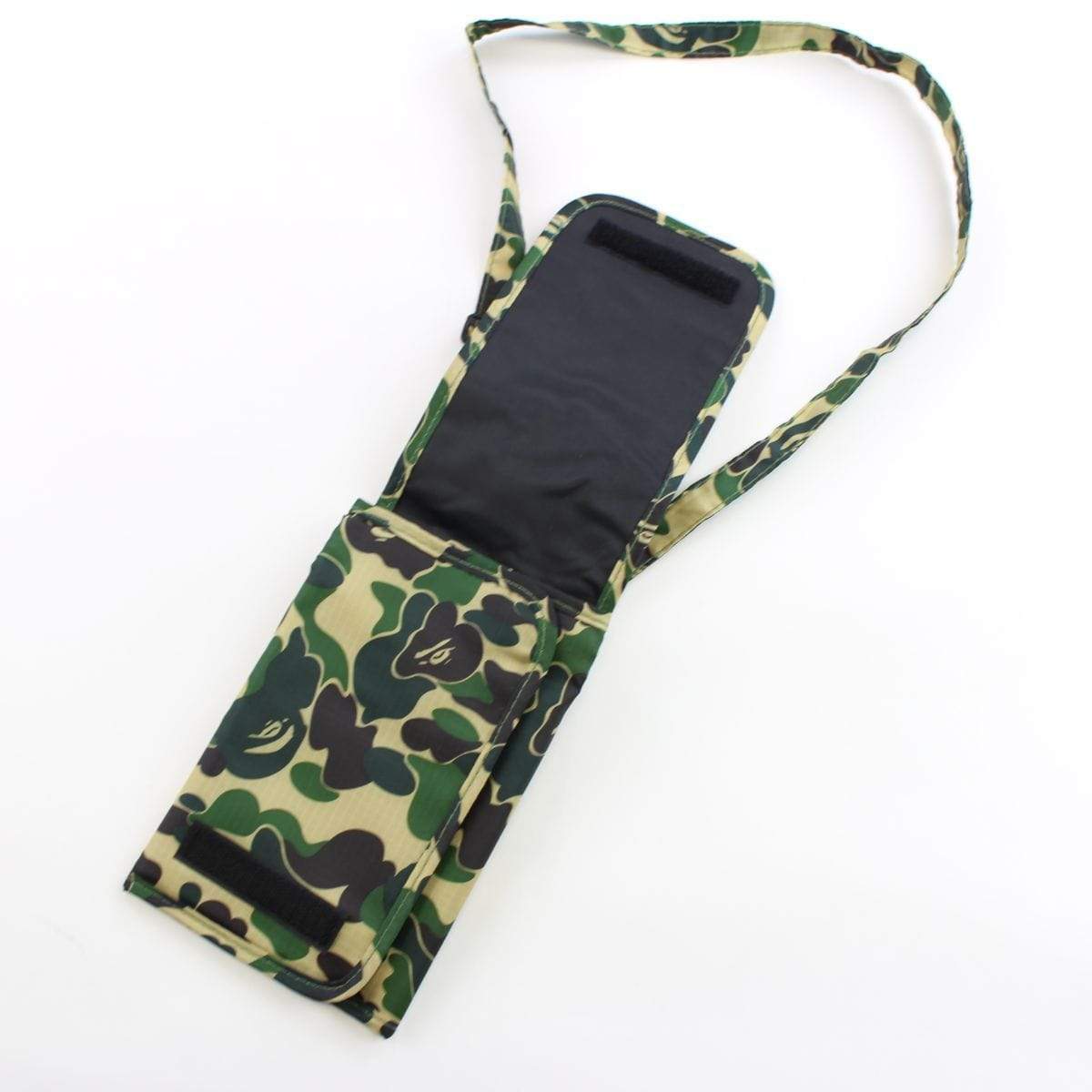 Bape ABC Green Camo Pouch Bag - SaruGeneral