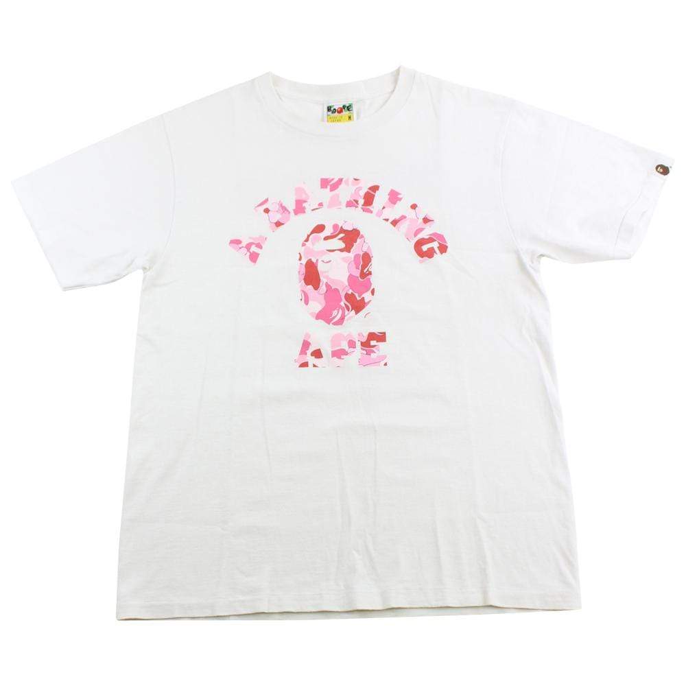 bape original fake pink camo college logo - SaruGeneral