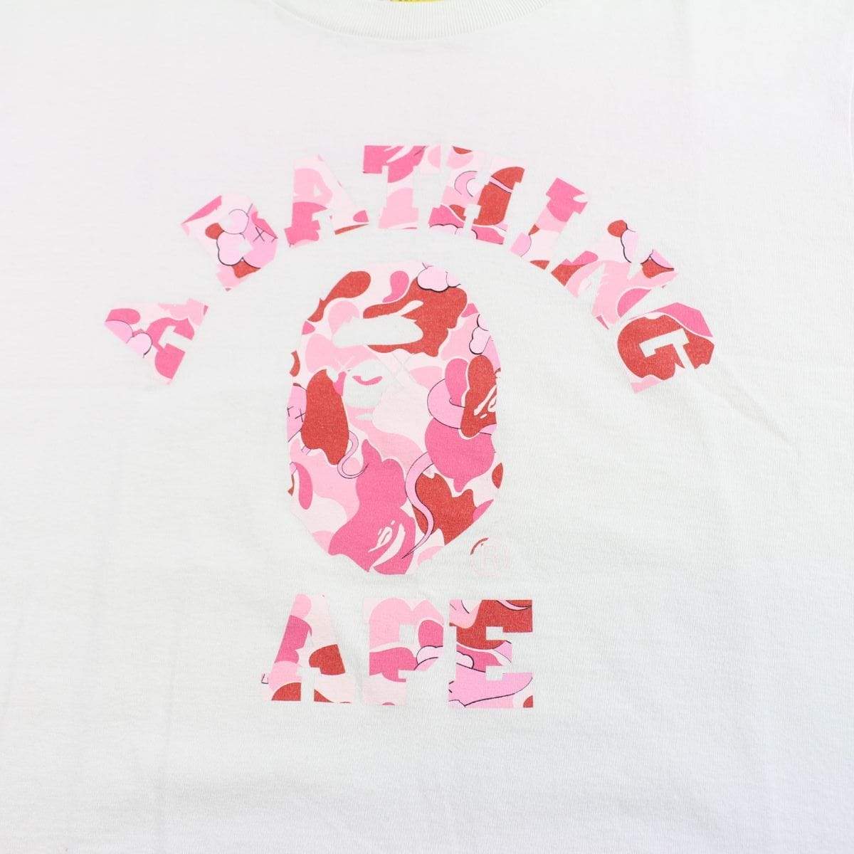 bape original fake pink camo college logo - SaruGeneral