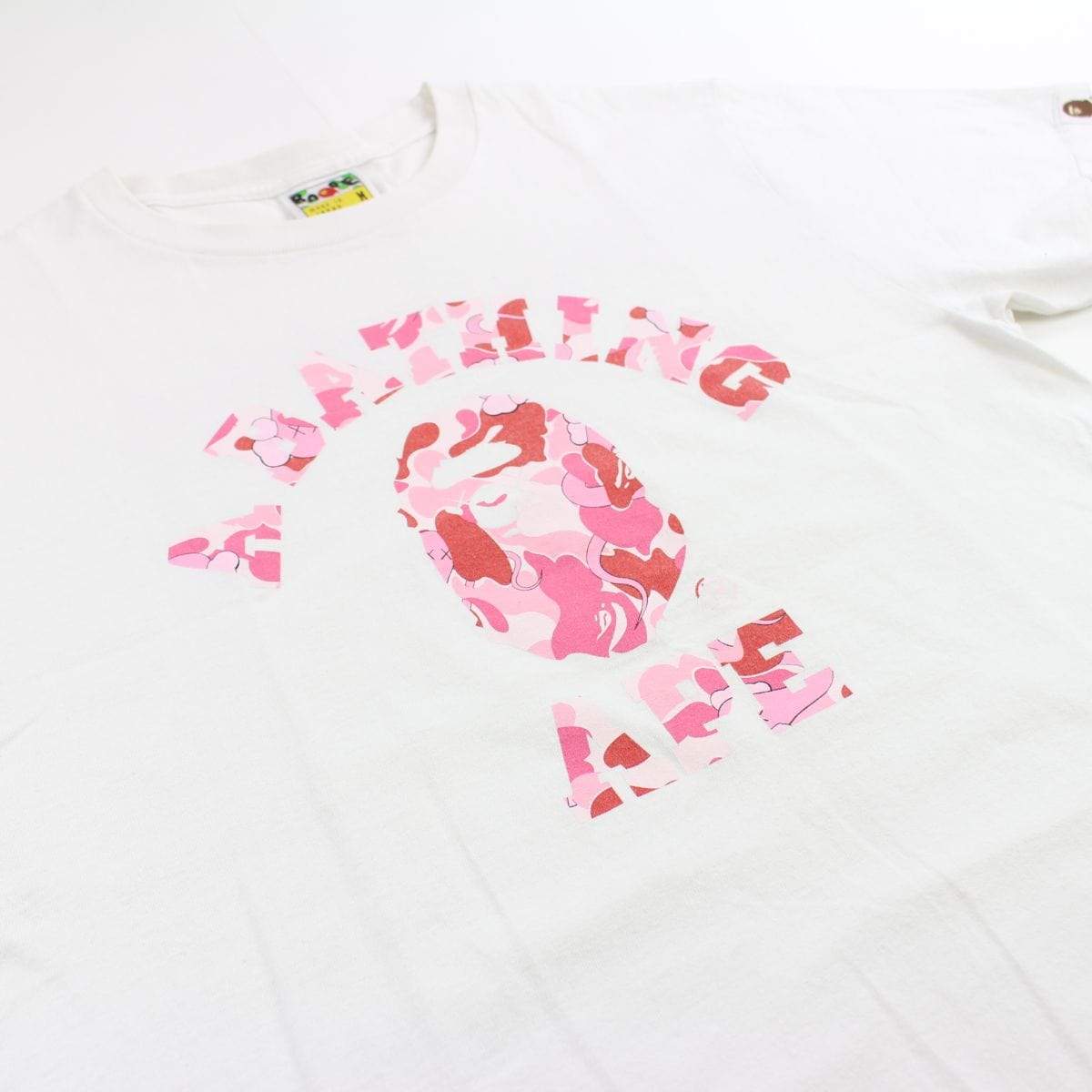 bape original fake pink camo college logo - SaruGeneral