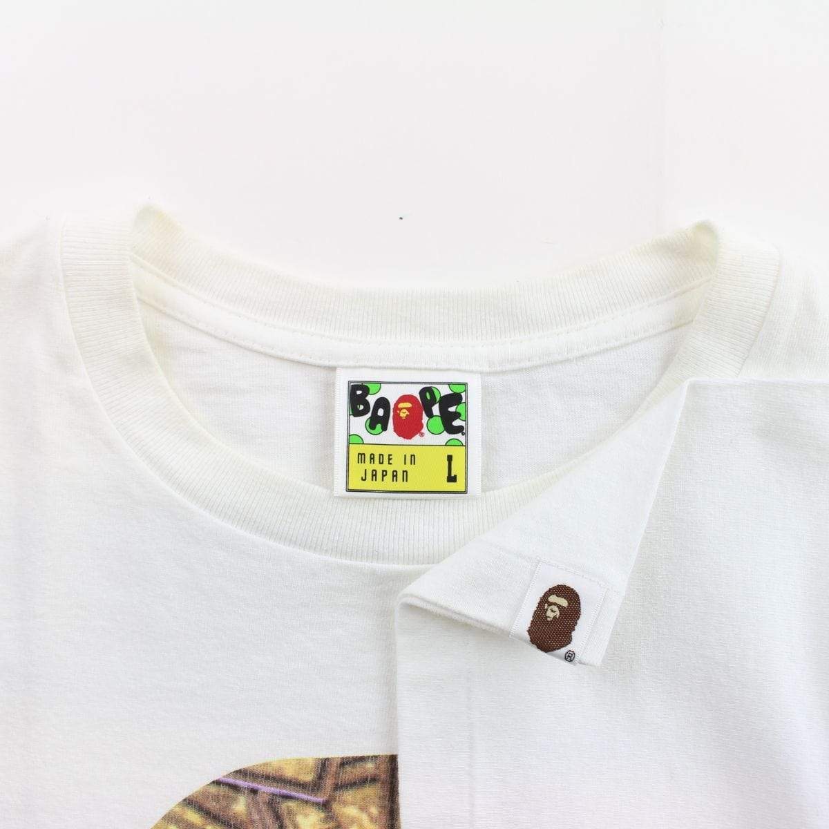 bape gold members big ape tee white - SaruGeneral