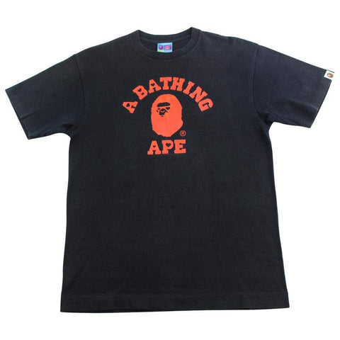 bape valentine hearts college logo tee