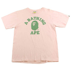 T-shirt rose avec logo Bape Olive College