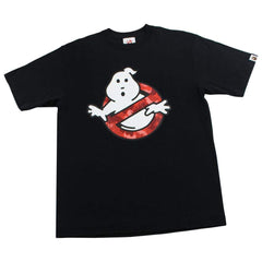 T-shirt Bape x Ghostbusters avec logo fantôme camouflage rouge et noir