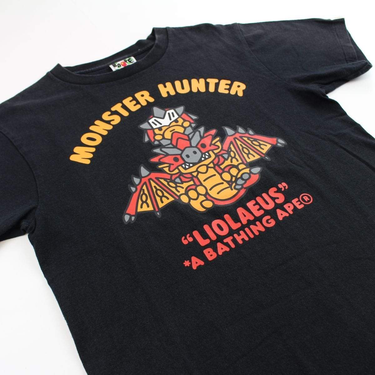 Bape x Monster Hunters Liolaeus Logo Tee black - SaruGeneral