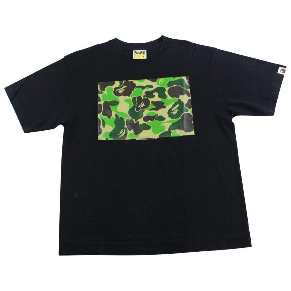 Bape ABC Green camo box tee black - SaruGeneral