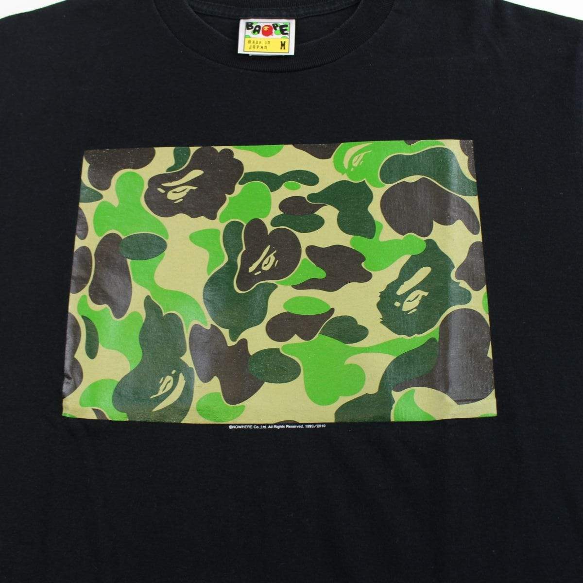 Bape ABC Green camo box tee black - SaruGeneral